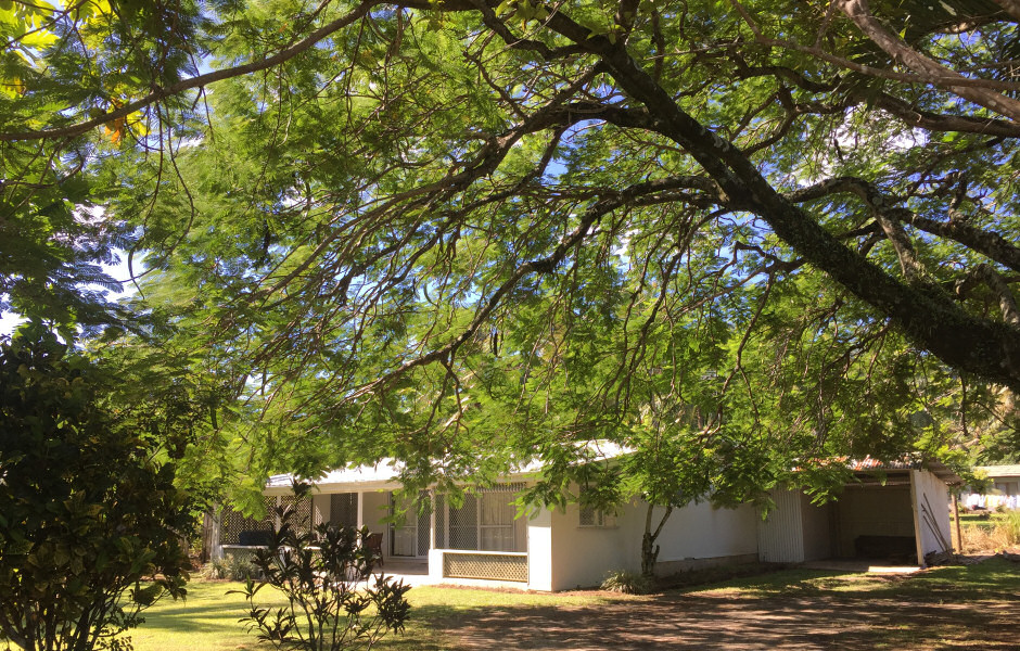 Kavera Beach House garden, Rarotonga